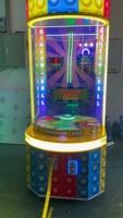 Machine de jeu d'arcade à pièces de monnaie pour parc d'attractions, machine à loterie à chute de boules, distributeur automatique de boules rebondissantes, équipement de divertissement