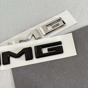 Lettres de carrosserie de voiture en ABS chromé <span class=keywords><strong>noir</strong></span> 3D, coffre arrière pour logo 4MATIC, autocollants emblèmes, badge <span class=keywords><strong>Mercedes</strong></span>, protection d'un an, autocollant - Product Image 1