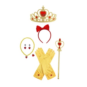 Ropa de fiesta para niños, disfraz de Halloween, amarillo, película, princesa Blancanieves, con accesorios - Product Image 3