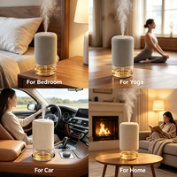 Nouveau diffuseur d'huiles essentielles sans eau pour la maison, nébuliseur d'air froid, machine d'aromathérapie, pulvérisation automatique, diffuseur d'arômes pour voiture