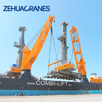 Grue de pont marine à flèche rigide pour manutention de marchandises lourdes, certifiée CCS BV, 50, 40, 30 tonnes, prix 65 tonnes