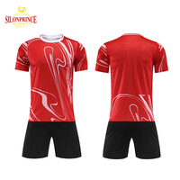 Tenues de football personnalisées Haisay, uniformes en t-shirts bleus, uniformes de football personnalisés en gros à vendre