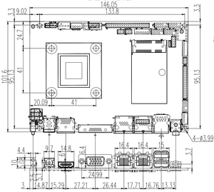 Placa Base Industrial ITX de 3.5 Pulgadas, Celeron J6412, 16G DDR4, USB, COM, Disco Duro, Gráficos Integrados, Compatible con Win10/11 - Product Image 5
