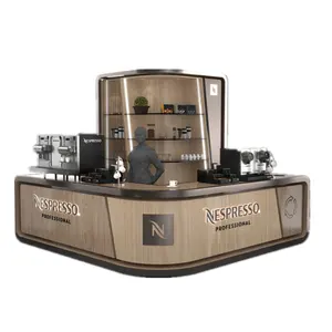 Berguna Mall Coffee Bar Counter Kios Desain Berdiri