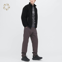 Veste polaire extérieure coupe-vent écologique Veste durable en laine d'agneau pour hommes Manteau Sherpa en peau d'agneau