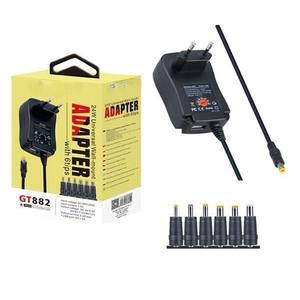 Cargador - Entrada de 3-12V, 2A, incluye USB, ideal para monitor, tablet y router, compacto y versátil. - Product Image 1