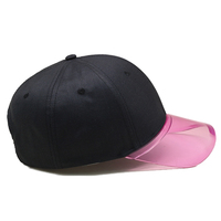 Casquette de baseball classique ajustable de qualité supérieure avec visière transparente, logo personnalisable