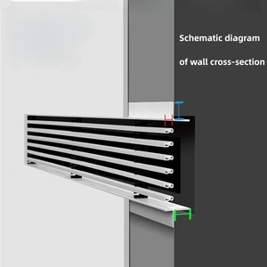 Sortie d'air professionnelle personnalisée en aluminium, fournie par l'usine d'origine, 200*15cm, en aluminium - Product Image 3