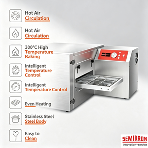 <span class=keywords><strong>Forno</strong></span> Elettrico a Gas Commerciale per Pizza e <span class=keywords><strong>Hamburger</strong></span>, Cottura a Convezione 380V, Controllo Smart Touch, Protezione dal Surriscaldamento, Regolabile - Product Image 5