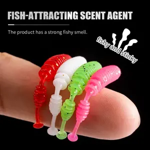 TGD Best 20 pièces/sac Leurre souple flottant en TPE 0,8g 43mm, Leurre de pêche artificiel en silicone <span class=keywords><strong>pour</strong></span> Carpe, Black-bass, <span class=keywords><strong>Truite</strong></span> - Product Image 3