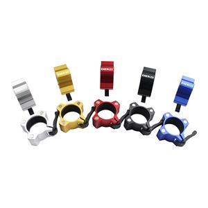 Logotipo personalizado al por mayor imán multicolor competición Fitness entrenamiento levantamiento de pesas Barbell collares - Product Image 6