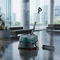 Nettoyeur de sols automatique compact CleanHorse K1 à double brosse 380 mm, autoporté, pour carrelage et marbre, usage commercial