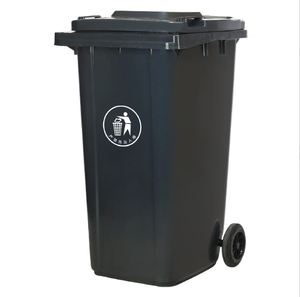 Poubelle à roulettes en <span class=keywords><strong>plastique</strong></span> personnalisable, <span class=keywords><strong>bac</strong></span> de rangement sur pied pour usage commercial intérieur/extérieur - Product Image 1