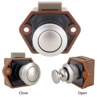 Verrou à bouton poussoir pour camping-car, diamètre 20 mm, pour meubles de caravane, bateau, camping-car, armoire, tiroir