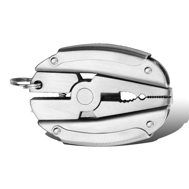 Pocket-Sized Multifunction Pliers Feather-Light One-Hand Flip Stainless Jaw Aluminum-Oxide Grip Outdoor EDC Gift-Ready Tool