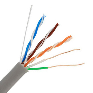 <span class=keywords><strong>Cable</strong></span> de Comunicación Interior OEM 24AWG, <span class=keywords><strong>4</strong></span> Pares, CCA UTP CAT5, <span class=keywords><strong>Cable</strong></span> <span class=keywords><strong>Ethernet</strong></span> con Cubierta de PVC, Opciones de Longitud de 100M/300M/305M - Product Image 1
