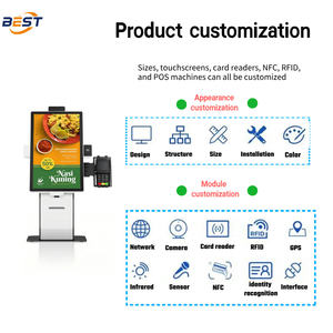 Kiosco Inteligente de Autoservicio de 21.5 Pulgadas con Menú Digital <span class=keywords><strong>y</strong></span> Fabricante OEM para Pedidos de Autoservicio en Interiores - Product Image 2