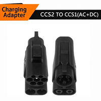 Nouvel adaptateur CCS2 vers CCS1 de qualité industrielle 250A avec broches plaquées argent, étanche IP54, certifié CE, Plug & Play pour la rétrofit des véhicules électriques