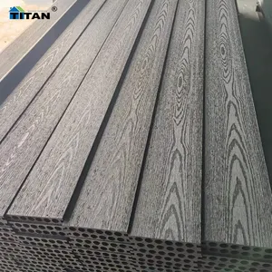 Anti inseto fabricante sintético Pvc teca gravada Wpc Decking sem lacunas