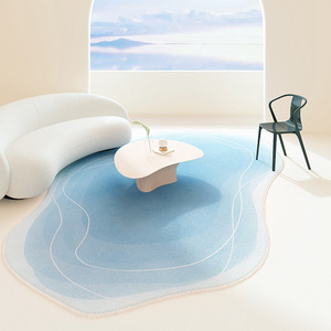 Alfombra de Poliéster Estampada de Lujo Ligero para Sala de Estar, Lavable a Mano, con Forma de Alien, Manta para Dormitorio Junto a la Cama - Product Image 1