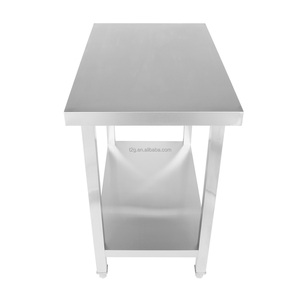 โต๊ะทำงานครัวสแตนเลสพร้อมชั้นวางด้านล่างสำหรับใช้งานเชิงพาณิชย์ - Product Image 3