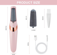 Outils professionnels de pédicure pour éliminer les talons fissurés et les peaux mortes, éliminateur électrique de callosités des pieds
