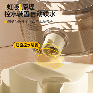 Distributeur d'eau automatique pour chat, design pliable, grande capacité, bol d'alimentation pour animaux de compagnie, vert, gris, kaki - Product Image 2