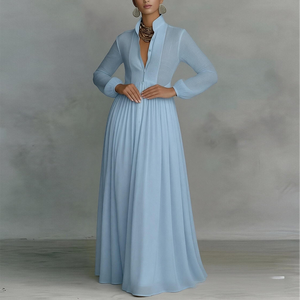 sachin and babi light blue dress Blue Drop Waist Dress: Casual Wear main image 0