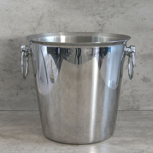 Seau à glace isotherme en acier inoxydable 3L personnalisé pour champagne, bière et cocktails, avec poignée, en métal, vente en gros - Product Image 3