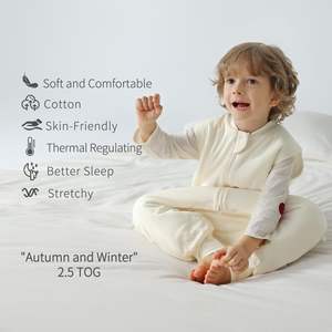 Nouvelle <span class=keywords><strong>Gigoteuse</strong></span> Élégante Sans Manches pour Bébé, Sac de Couchage Chaud d'<span class=keywords><strong>Hiver</strong></span> à Fermeture Éclair pour Garçons de 6-12 <span class=keywords><strong>Mois</strong></span> - Product Image 2