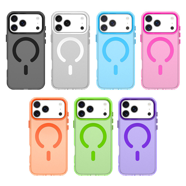 Phone Case for iPhone 11 12 13 14 15 16 Pro Max Plus Magnetic Wireless Charging Mobile Phone Cover for iPhone 17 Pro Max Air