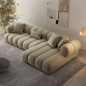 İskandinav Modern kumaş kanepe seti tasarımları oturma odası mobilya kanepeler