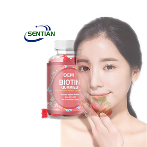 Gomitas de colágeno de biotina vegana OEM <span class=keywords><strong>1000mcg</strong></span> biotina y goma de colágeno - Product Image 1