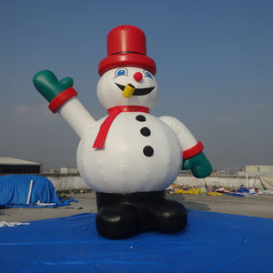 Производитель Китай 18 футов надувной Рождественский снеговик для рождественского наружного украшения - Product Image 1