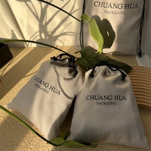 Bolsa de Algodón Orgánico con Cordón, Personalizada, Ecológica, de Muselina, para Empaque de Joyería, MOQ Bajo - Product Image 2