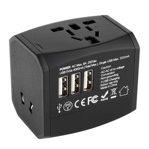 Adaptador de Corriente Universal de Viaje RRTRAVEL HHT525 con <span class=keywords><strong>3</strong></span> Puertos <span class=keywords><strong>USB</strong></span> y <span class=keywords><strong>Enchufe</strong></span> para Uso Hospitalario e Industrial 110V-240V - Product Image 5