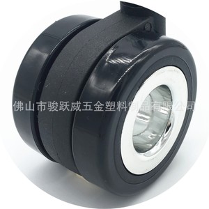 Electroplated Hollow Pu Caster 60mm Swivel Furniture Wheel Silent Durable - Product Image 4