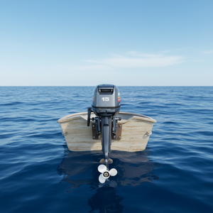 Motor fueraborda anticorrosión de 2 tiempos y 20HP/25HP para embarcaciones de pesca en agua salada, lanchas rápidas y yates de lujo - Product Image 1