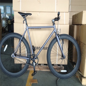 <span class=keywords><strong>Bicicleta</strong></span> <span class=keywords><strong>Fixie</strong></span> Original de Una Velocidad con Cuadro de Acero Gris de Alta Resistencia, 28 Pulgadas 700c, <span class=keywords><strong>Bicicleta</strong></span> de Piñón Fijo - Product Image 1