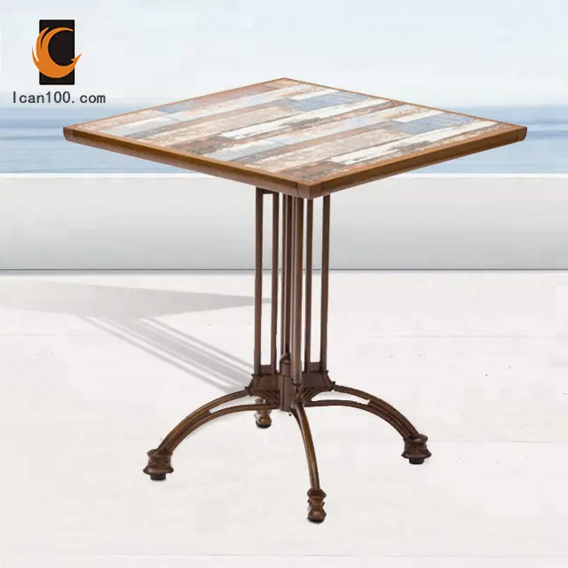 Европейский стиль, Лидер продаж, дизайнерские столы для кофейни из искусственного мрамора, керамический обеденный стол для ресторана, обеденный стол