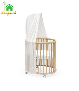 ชุดเปลเด็กชายแบบโยกได้ เปลเดินทางแบบไม้ เปลอัจฉริยะพร้อมราวกันตกจากเยอรมนี ผ้าปูที่นอนกันน้ำ - Product Image 1