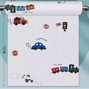 Chống ẩm nền tấm thảm bóng đá lồng Mô hình màu sắc tươi sáng thiết kế cổ điển rãnh Bảng điều khiển dán tường với Mabel - Product Image 3