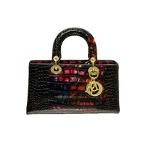 Sac à main bandoulière brillant motif crocodile pour femme, nouvelle collection automne/hiver 2025, style européen et américain haut de gamme