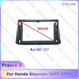 กรอบวิทยุติดรถยนต์คุณภาพสูง ขนาด 9 นิ้ว สีดำด้าน สำหรับ <span class=keywords><strong>Honda</strong></span> Stepwgn ปี 2005-2008 พวงมาลัยซ้ายและขวา <span class=keywords><strong>ราคา</strong></span>ขายส่ง อุปกรณ์ตกแต่งรถยนต์ - Product Image 3