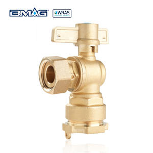 BMAG WARS DN20 PN16 NPT BSP femelle mâle 90 degrés antivol compteur vanne verrouillable compteur d'eau vannes à boisseau sphérique en laiton - Product Image 2