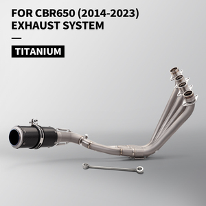 2014-2023 Système d'échappement complet de tuyau d'échappement avant en titane pour <span class=keywords><strong>CBR650R</strong></span> <span class=keywords><strong>CBR650F</strong></span> CBR650 CB650F nouvel accessoire de moto - Product Image 2