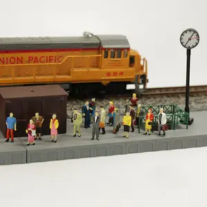 P8712x 모델 기차 철도 레이아웃 1:87 호 스케일 모델 사람들 모든 서있는 사람들이 그림을 그린