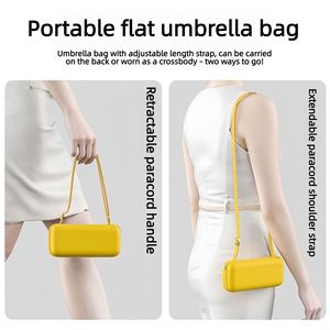 Parapluie pliant compact mini 15 cm UPF50 personnalisé avec logo pour femmes, idéal pour les voyages, la vente au détail et les cadeaux scolaires - Product Image 3