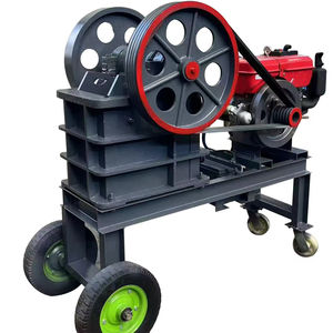 Concasseur à mâchoires diesel mobile et portable avec roulement, haute productivité, moteur AC, capacité maximale de 3-9 t/h pour le concassage de pierres, de minerai et de charbon - Product Image 1