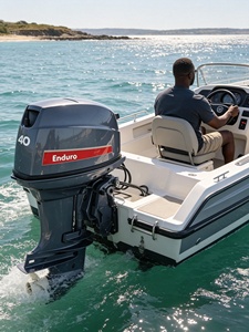 Nuevo Motor Marino de 2 Tiempos y 40 CV con Control Remoto, Suministro de Fábrica para Embarcaciones Inflables, Navegación en Lagos y Costas - Product Image 3